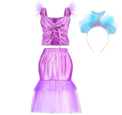 Imagem de Conjunto de roupas Princess Chillife Princess para meninas de 3 a 8 anos