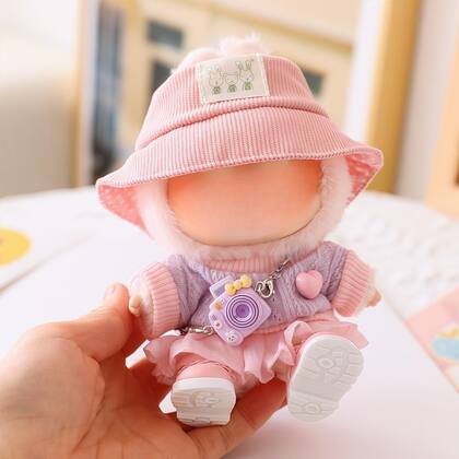 Imagem de Conjunto de roupas TOU-BEGUIN Labubu Dolls 15 cm 17 cm 5 peças