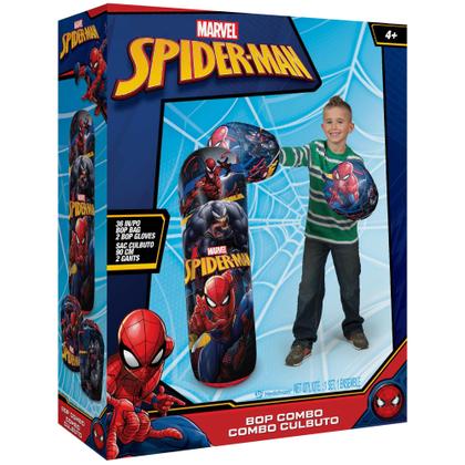 Imagem de Conjunto de sacos de pancadas infláveis Hedstrom Spiderman 36 polegadas