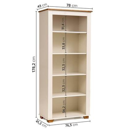 Imagem de Conjunto de Sala 3 Peças com 1 Rack, 1 Cristaleira e 1 Estante Ananda CabeCasa MadeiraOriginals