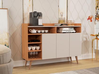 Imagem de Conjunto de Sala com Buffet Aparador Celta e Rack para TV 70" Vivare Wood 1.8 Giga Moveis