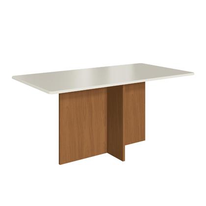 Imagem de Conjunto De Sala De Jantar Fidelitá Itália 170 Cm Com 6 Cadeiras Freijó/Off-White Assento Grafite