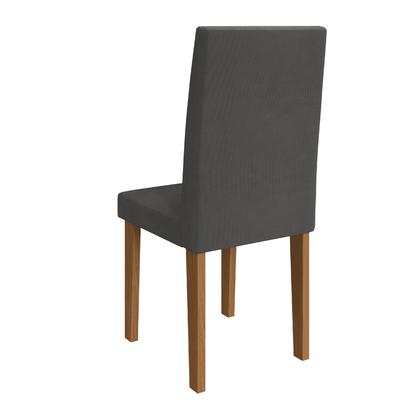 Imagem de Conjunto De Sala De Jantar Fidelitá Itália 170 Cm Com 6 Cadeiras Freijó/Off-White Assento Grafite