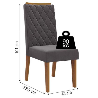 Imagem de Conjunto De Sala De Jantar Mesa Veneto 1,60m 6 Cadeiras