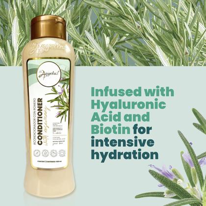 Imagem de Conjunto de shampoo e condicionador Anyeluz Rosemary com ácido hialurônico