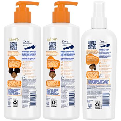 Imagem de Conjunto de shampoo e condicionador + Detangler Spray Dove Kids