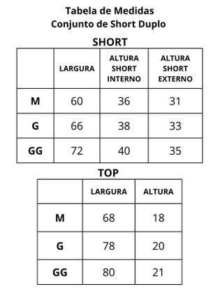 Imagem de Conjunto de Short Duplo Fitness Academia Treino Feminino Cor:MarromTamanho:M