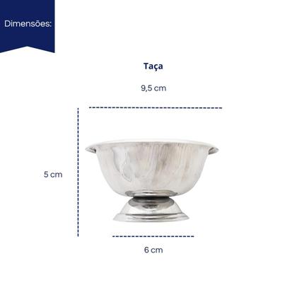 Imagem de Conjunto de Sobremesa 12 Peças para Servir Sorvete Mousse Frutas Pantheon Inox