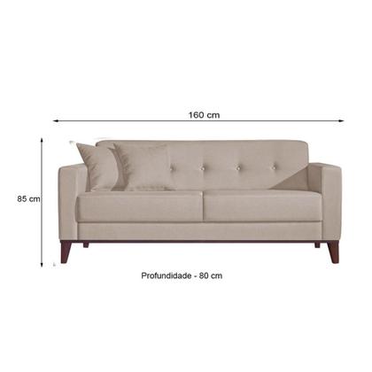 Imagem de Conjunto de Sofá 2 e 3 Lugares Kivik Poliéster Botonê Bege