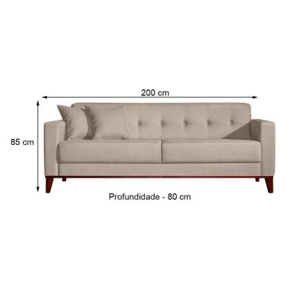 Imagem de Conjunto de Sofá 2 e 3 Lugares Kivik Poliéster Botonê Bege