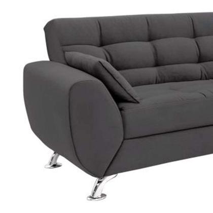 Conjunto de Sofá 2 e 3 Lugares Larissa II Suede Cinza - Mobly Imagem de Conjunto de Sofá 2 e 3 Lugares Larissa II Suede Cinza