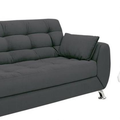 Imagem de Conjunto de Sofá 2 e 3 Lugares Larissa II Suede Cinza