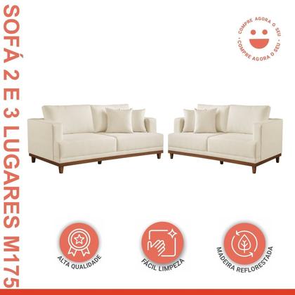 Conjunto de Sofá 2 e 3 Lugares M175 - Estofados Martins Imagem de Conjunto de Sofá 2 e 3 Lugares M175