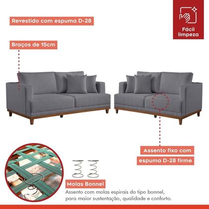 Conjunto de Sofá 2 e 3 Lugares M175 - Estofados Martins Imagem de Conjunto de Sofá 2 e 3 Lugares M175