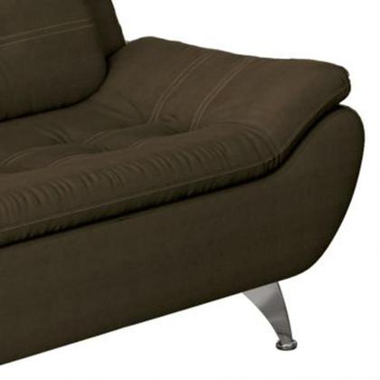 Imagem de Conjunto de Sofá 2 e 3 Lugares New Passion Suede Café