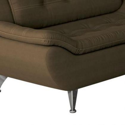 Imagem de Conjunto de Sofá 2 e 3 Lugares New Passion Suede Café