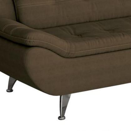 Imagem de Conjunto de Sofá 2 e 3 Lugares New Passion Suede Café