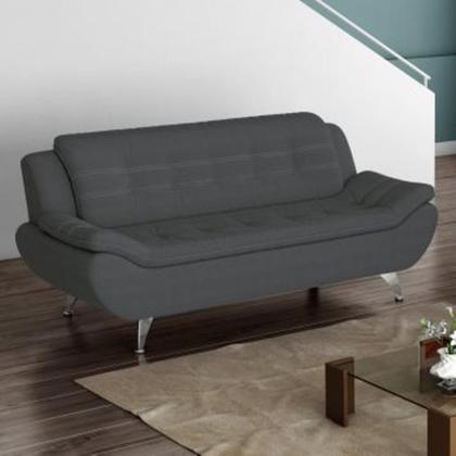 Imagem de Conjunto de Sofá 2 e 3 Lugares New Passion Suede Cinza
