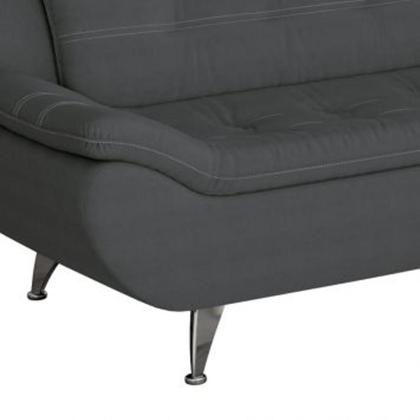 Imagem de Conjunto de Sofá 2 e 3 Lugares New Passion Suede Cinza