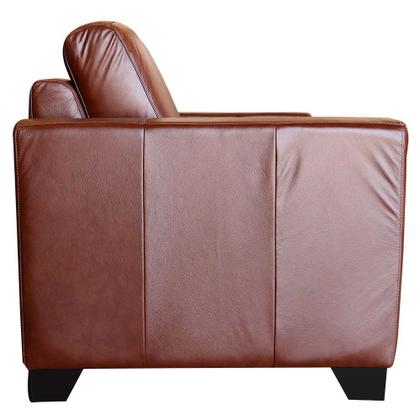 Imagem de Conjunto de Sofá 2 e 3 Lugares Sala de Estar Estocolmo Couro Caramelo - Gran Belo