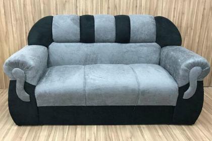 Imagem de Conjunto de sofá 2x3 lugares Cinza/Preto 605/601