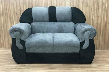 Imagem de Conjunto de sofá 2x3 lugares Cinza/Preto 605/601