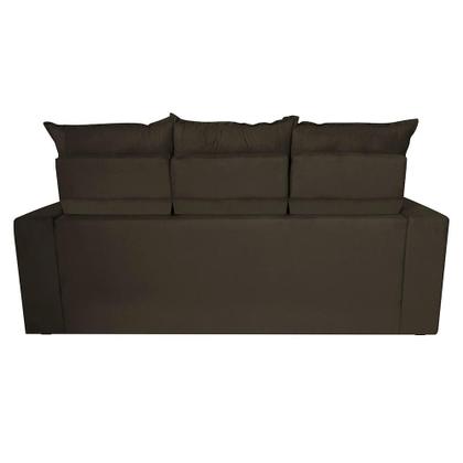 Imagem de Conjunto de Sofá 3 e 2 Lugares Retrátil e Reclinável 2,00x1,50m Cama inBox Smal Suede Café
