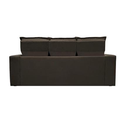 Imagem de Conjunto de Sofá 3 e 2 Lugares Retrátil e Reclinável Cama inBox Slim 2,00x1,50m Velusoft Café
