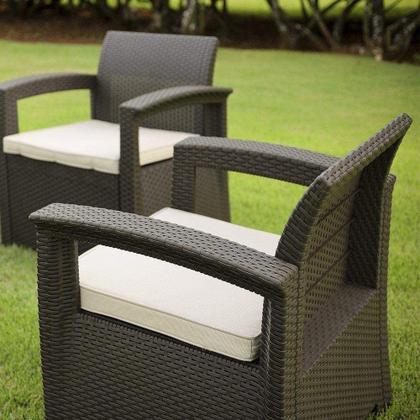 Imagem de Conjunto de Sofá 5 Lugares para Jardim Área Externa Rattan D7home