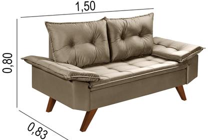 Imagem de Conjunto De Sofa Bariloche 2 E 3 Lugares Essencial Estofados