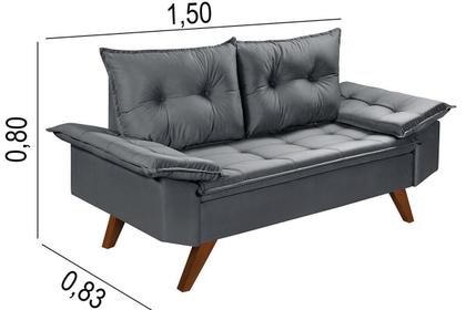 Imagem de Conjunto De Sofa Bariloche 2 E 3 Lugares Essencial Estofados