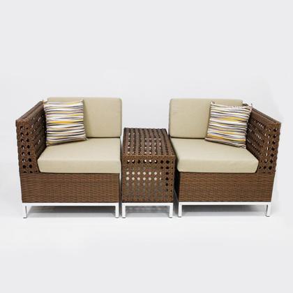 Imagem de Conjunto de Sofá Completo Modelo Tulipa Fibra Sintética