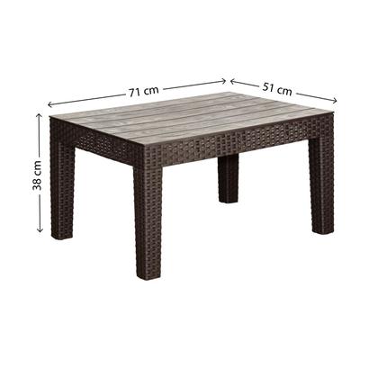 Imagem de Conjunto de Sofá Estilo Rattan Confort 5 Lugares para Jardim Área Externa D7home