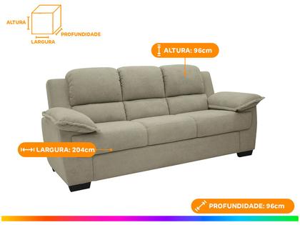Imagem de Conjunto de Sofás 2 e 3 Lugares Carmel Linoforte