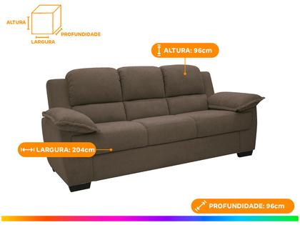 Imagem de Conjunto de Sofás 2 e 3 Lugares Carmel Linoforte