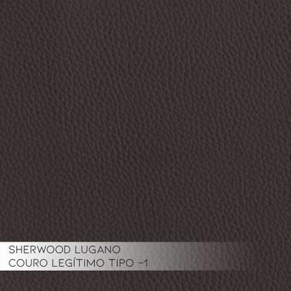 Imagem de Conjunto de Sofás 2 e 3 Lugares Sala de Estar Pés em Madeira Nauru Couro Tabaco - Gran Belo