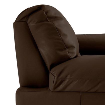 Imagem de Conjunto de Sofás 2 e 3 Lugares Sala de Estar Pés em Madeira Nauru Couro Tabaco - Gran Belo