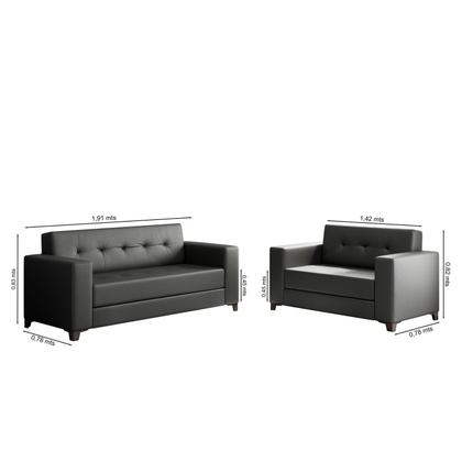 Imagem de Conjunto de Sofás 3 e 2 Lugares Bronze