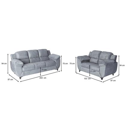 Conjunto de Sofás 3 e 2 Lugares Clássico - Nabas Estofados Imagem de Conjunto de Sofás 3 e 2 Lugares Clássico