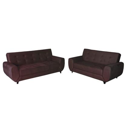 Conjunto de Sofás 3 e 2 Lugares Cristal - Nabas Estofados Imagem de Conjunto de Sofás 3 e 2 Lugares Cristal