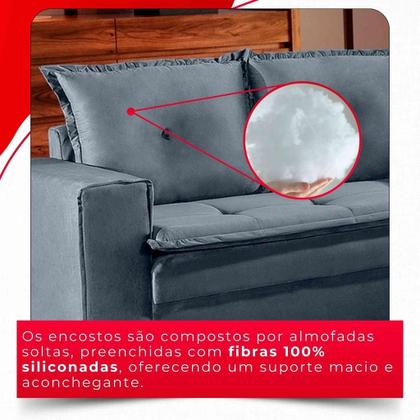 Imagem de Conjunto de Sofás de 02 e 03 lugares Unique - Tudo de Móveis