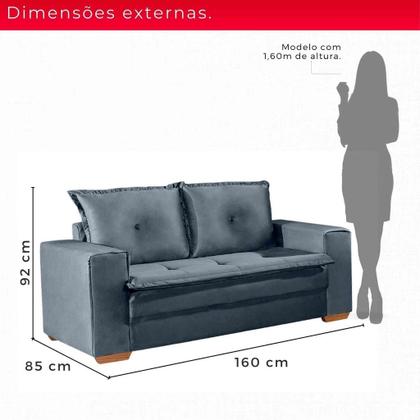 Imagem de Conjunto de Sofás de 02 e 03 lugares Unique - Tudo de Móveis