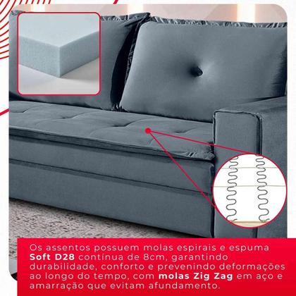 Imagem de Conjunto de Sofás de 02 e 03 lugares Unique - Tudo de Móveis