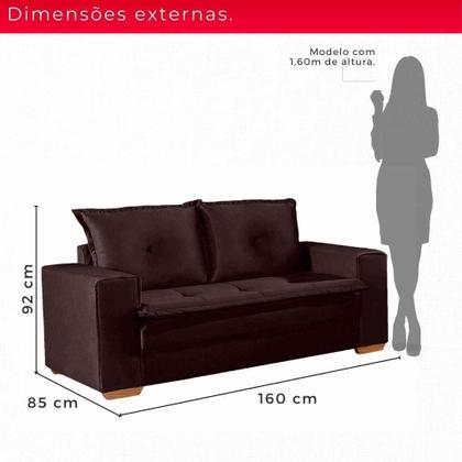 Imagem de Conjunto de Sofás de 02 e 03 lugares Unique - Tudo de Móveis