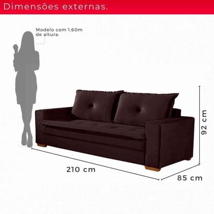 Imagem de Conjunto de Sofás de 02 e 03 lugares Unique - Tudo de Móveis