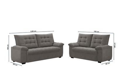 Imagem de Conjunto de Sofás Estofados 3 e 2 Lugares Bertioga