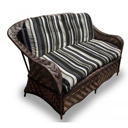 Imagem de Conjunto de Sofás Fibra Sintética Nairóbi - 1 Sofá 2 L + 2 Poltronas + 1 Mesa Centro - Tecido Illimani  Preto