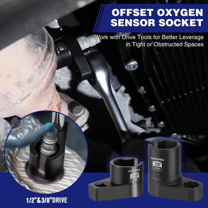Imagem de Conjunto de soquetes de sensor de oxigênio O2 WORKPRO 7PCS para automóveis
