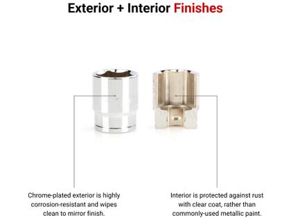 Imagem de Conjunto de soquetes TEKTON SHD92102 1/2", unidade de 6 pontos, 15 peças