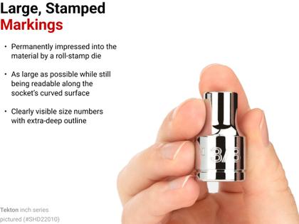 Imagem de Conjunto de soquetes TEKTON SHD92102 1/2", unidade de 6 pontos, 15 peças